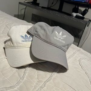 Adidas adjustable hats Grey and White